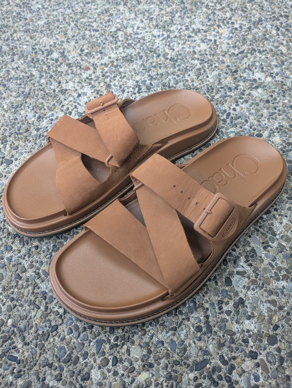 Chaco Brown Townes Slide Sandals